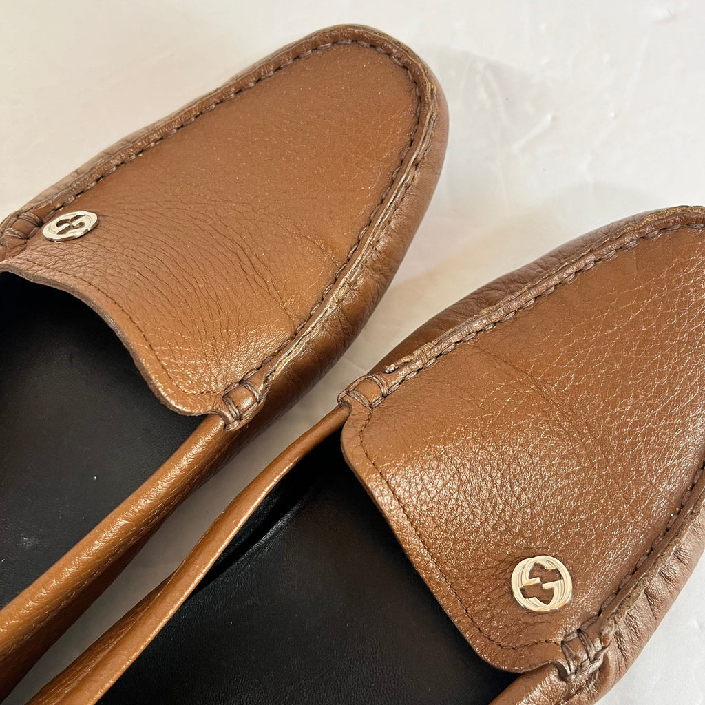 Gucci Brown Leather Loafer Size 7 - Sandy's Savvy Chic Resale Boutique