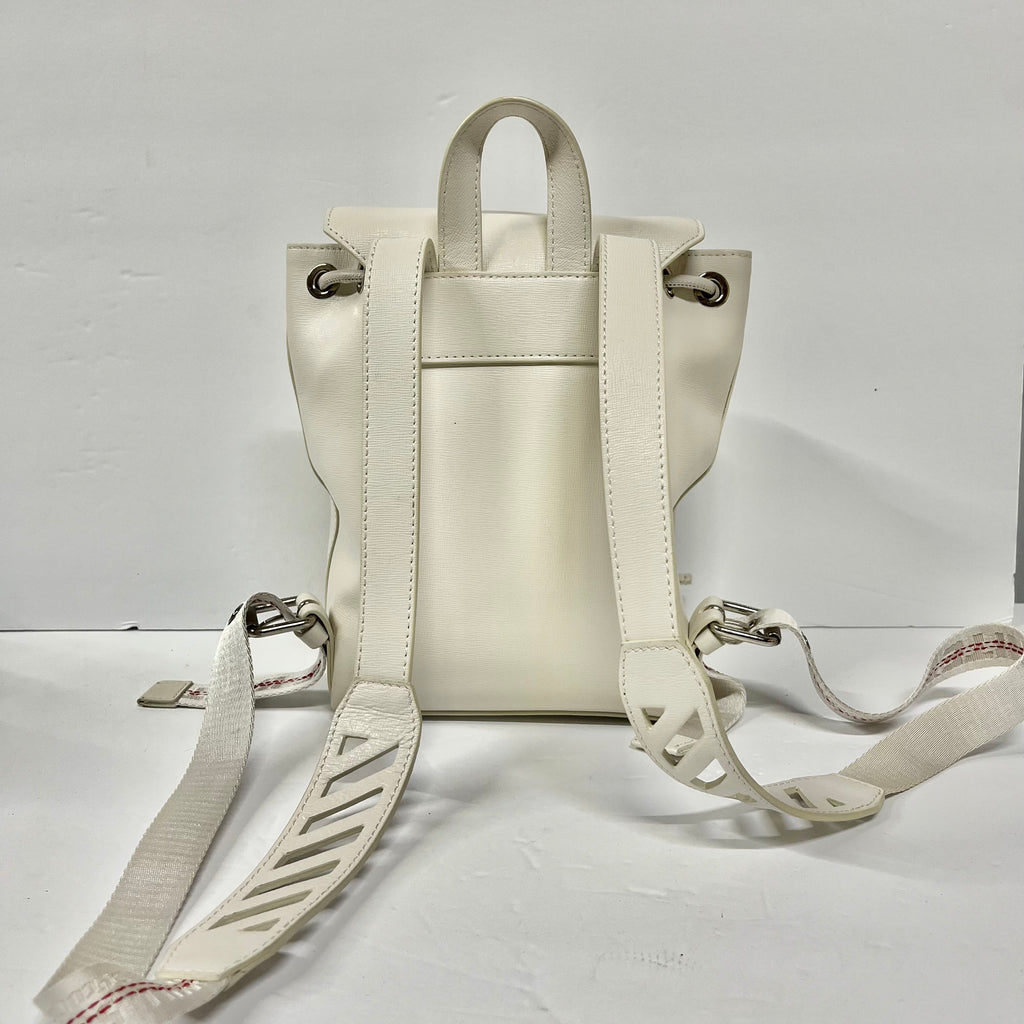 Off-White Diagonal Binder Backpack - Sandy's Savvy Chic Resale Boutique