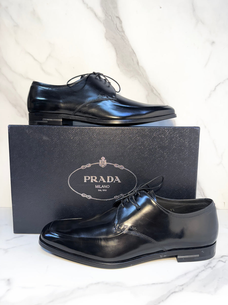 MENS PRADA Calzature Uomo Derby Dress Shoe – Sandy's Savvy Chic