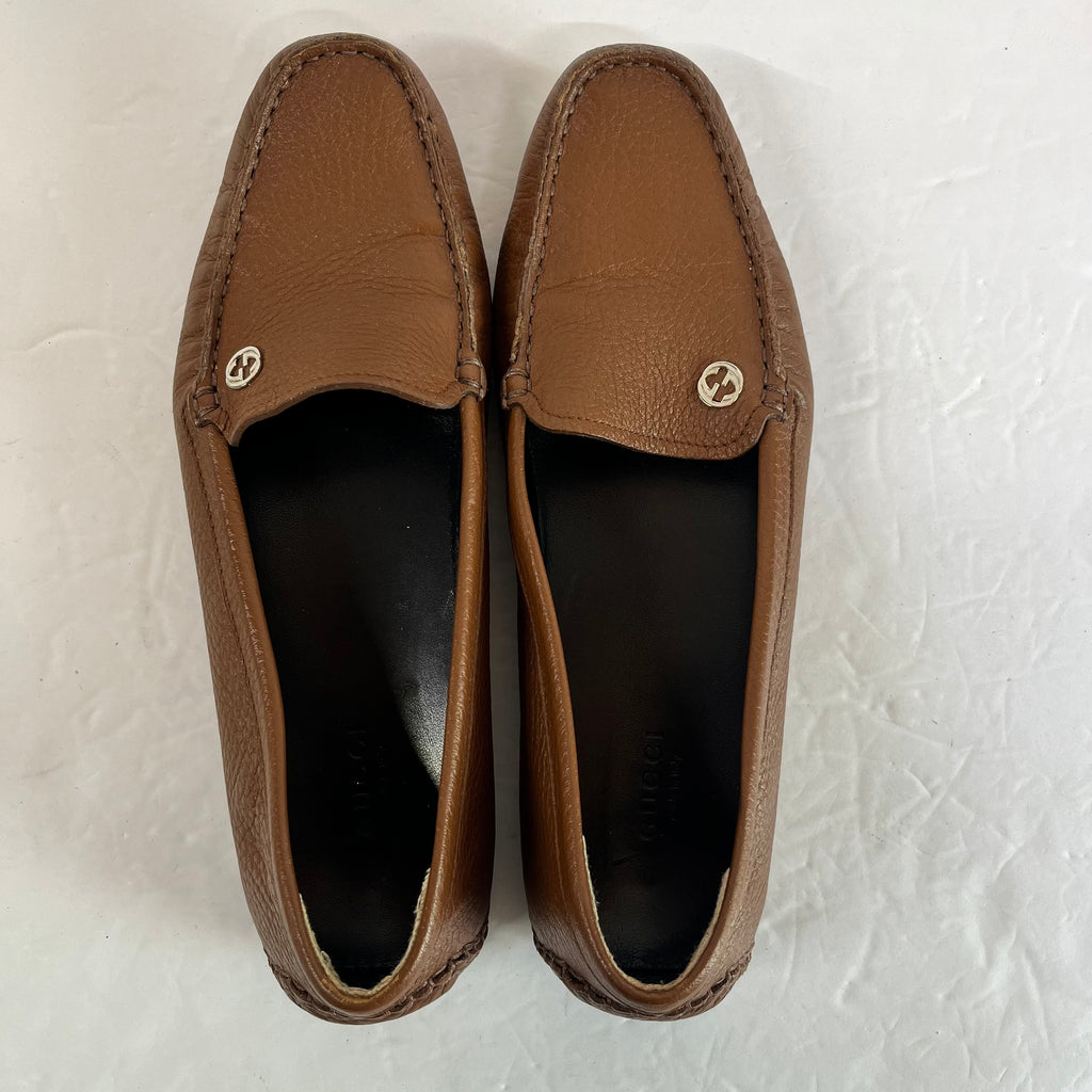 Gucci Brown Leather Loafer Size 7 - Sandy's Savvy Chic Resale Boutique
