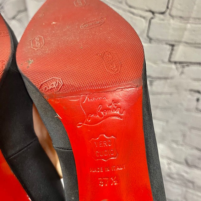 Christian Louboutin Black High Heel Pumps, Size 37.5 - Sandy's Savvy Chic Resale Boutique