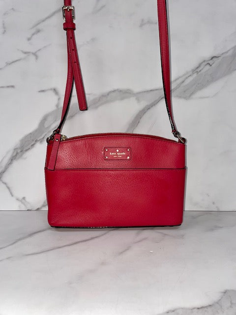 Kate Spade Red Leather Crossbody