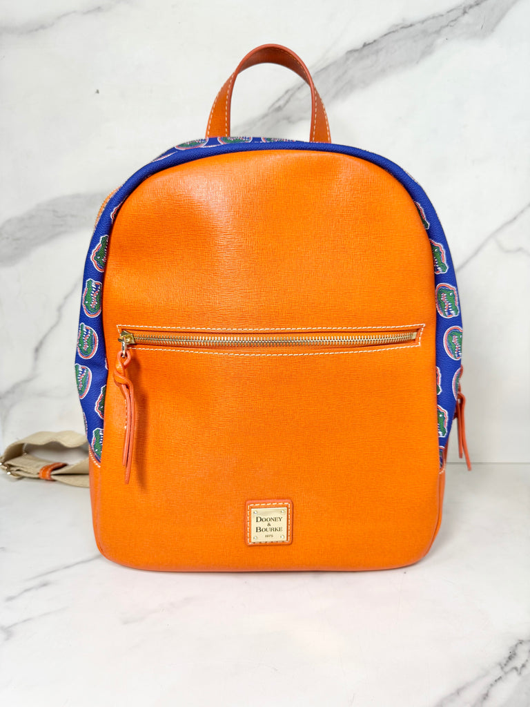 DOONEY & BOURKE ORANGE MULTI DESIGNER BACKPACK - Sandy's Savvy Chic Resale Boutique