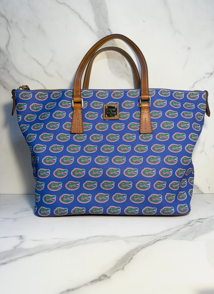 Dooney & Bourke Collegiate Zip Top Shopper - Sandy's Savvy Chic Resale Boutique