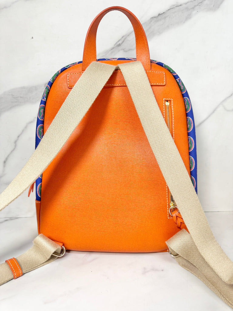 DOONEY & BOURKE ORANGE MULTI DESIGNER BACKPACK - Sandy's Savvy Chic Resale Boutique