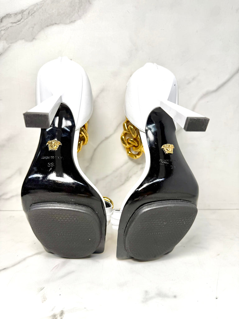 Versace Medusa chain sandals - Sandy's Savvy Chic Resale Boutique