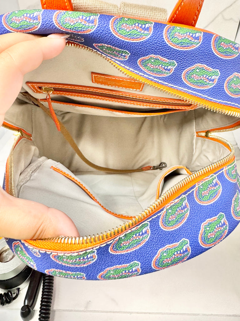 DOONEY & BOURKE ORANGE MULTI DESIGNER BACKPACK - Sandy's Savvy Chic Resale Boutique