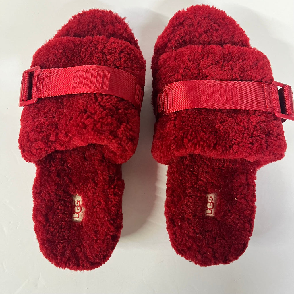 UGG Red Flufitta Sandal Size 7 - Sandy's Savvy Chic Resale Boutique