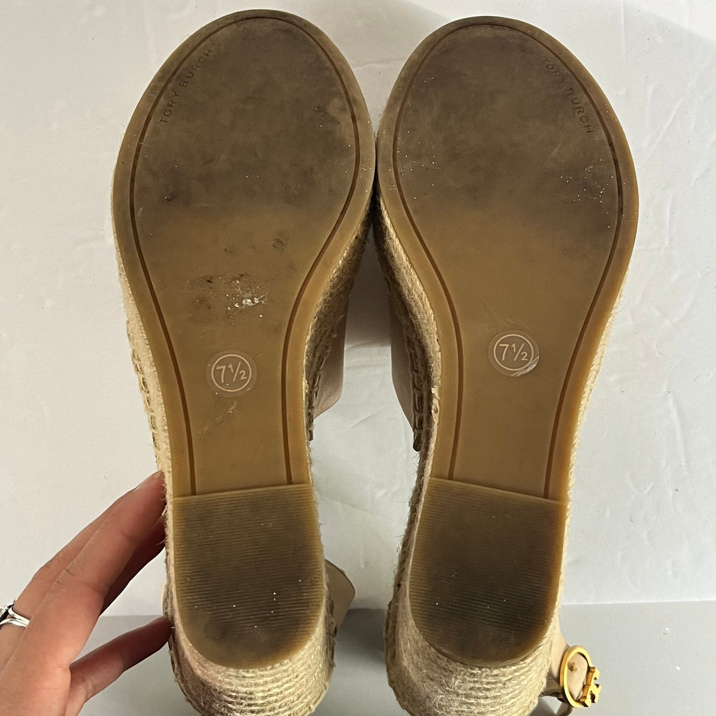 Tory Burch Selby Wedges Size 7.5 - Sandy's Savvy Chic Resale Boutique
