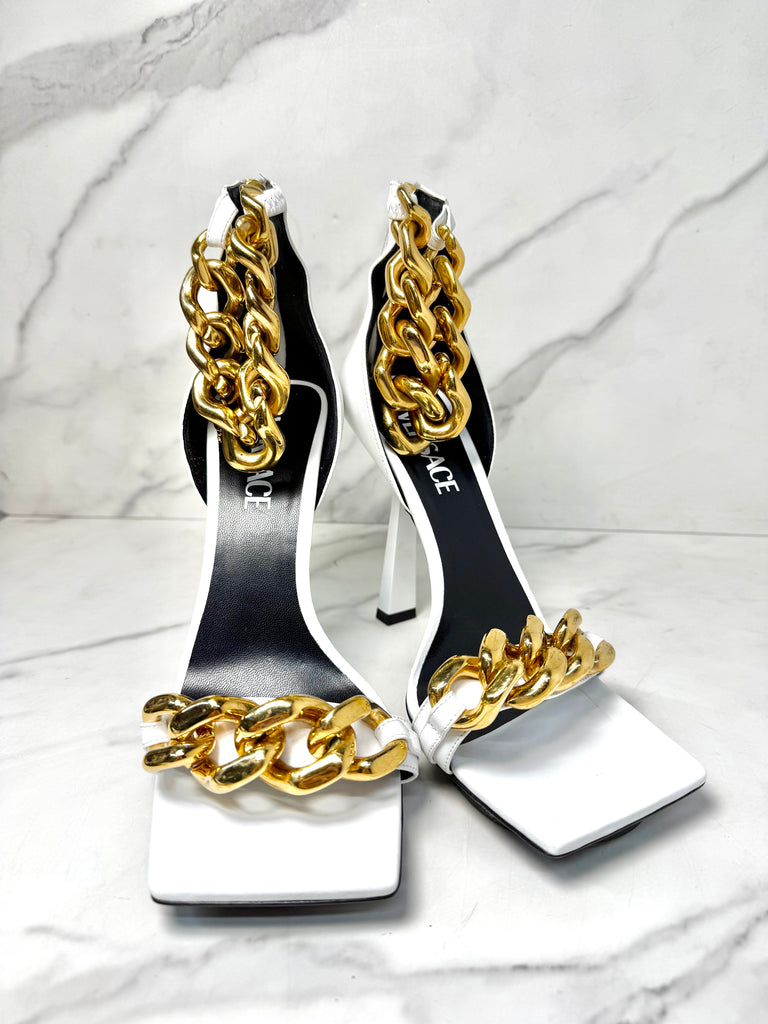 Versace Medusa chain sandals - Sandy's Savvy Chic Resale Boutique