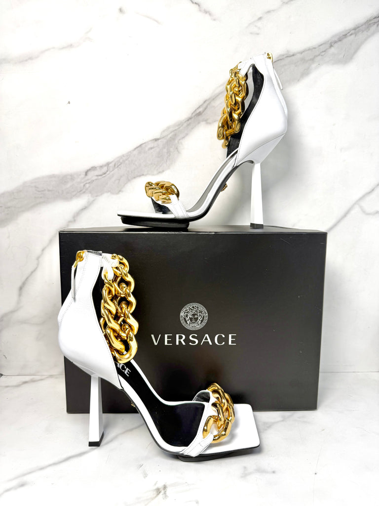 Versace Medusa chain sandals - Sandy's Savvy Chic Resale Boutique