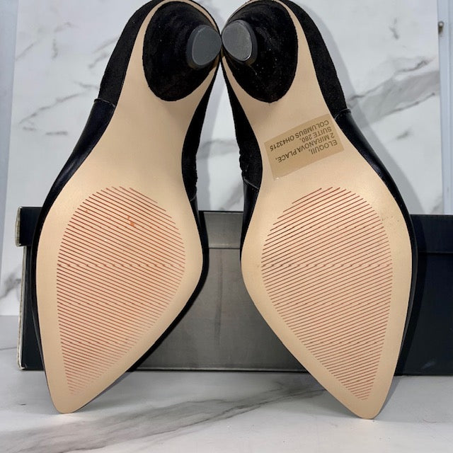 Eloquii Black Suede Boots Size 8 - Sandy's Savvy Chic Resale Boutique