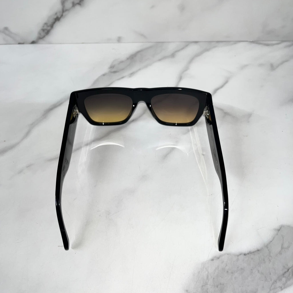 Celine Rectangle Black Sunglasses & Case - Sandy's Savvy Chic Resale Boutique