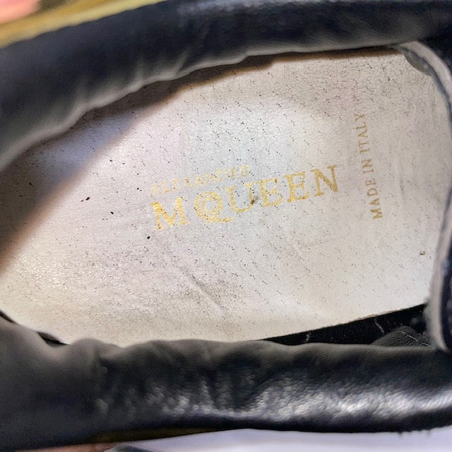 Alexander McQueen Oversized Leather Sneakers Size 8.5 - Sandy's Savvy Chic Resale Boutique