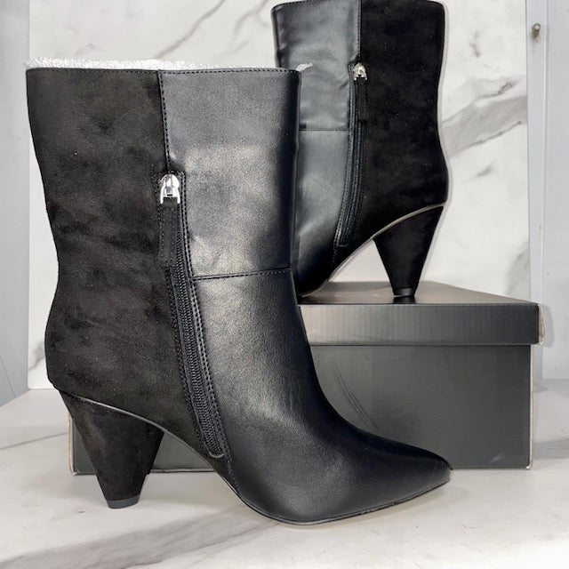 Eloquii Black Suede Boots Size 8 - Sandy's Savvy Chic Resale Boutique