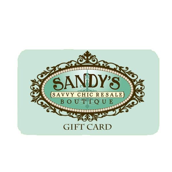 [product vendor] Gift Card - Sandy's Savvy Chic Resale Boutique
